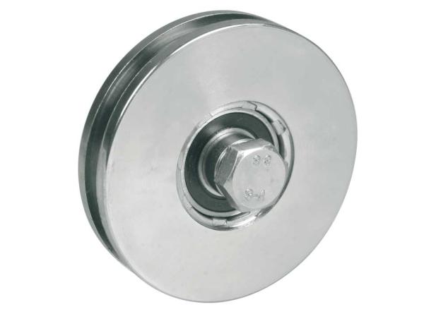 Schiebetorrolle Torrolle 80mm H-Rille Laufrolle ZN Rollen verzinkt
